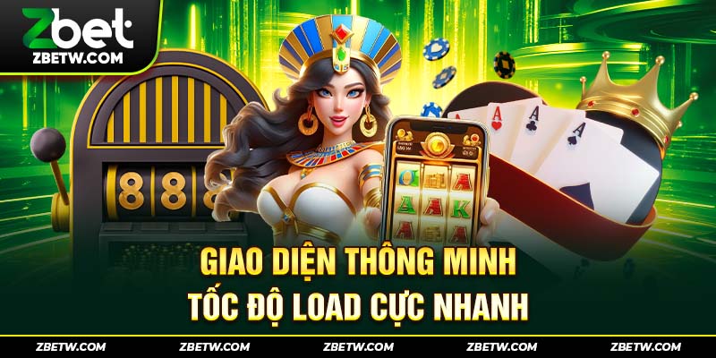Giao diện thông minh, tốc độ load cực nhanh